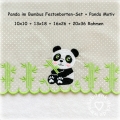  Panda im Bambus Festonbortenset + Panda Motiv, Endlosornament, Endlosborte