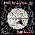 ITH Untersetzer, MugRug 10x10 Halloween, Spinne