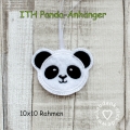 ITH Panda Anhänger , 10x10 Rahmen