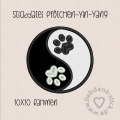 Stickdatei Yin Yang Pfötchen, 10x10 Rahmen