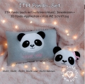 ITH + 3D Applikation Panda- Set  / (Rahmengröße) 10x10