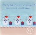  Festonborten-Set Schneemann 10x10 + 13x18 + 16x26, Endlosornament, Endlosborte