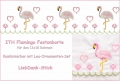 Festonborte Flamingo, Endlosborte, Spitzenborte 13x18