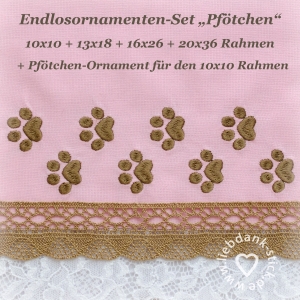 Pftchen-Endlosornamenten-Endlosborte