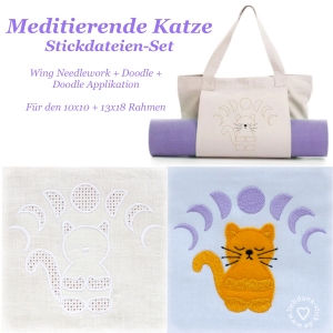 Meditierende-Katze-Stickdateien-Set-10x10--13x18-Rahmen--6-Motive