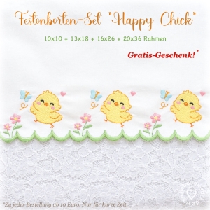 Festonbortenset--Happy-Chick-10x10--13x18--16x26--20x36-Endlosornament-Endlosborte