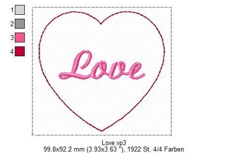 Bild 1 von Magische Herzen, 12 ITH  Mugrug in deutsch und englisch, 10x10 Rahmen