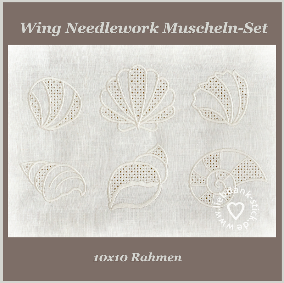 Bild 1 von Wing Needlework Muscheln-Set, 10x10 (6 Motive)