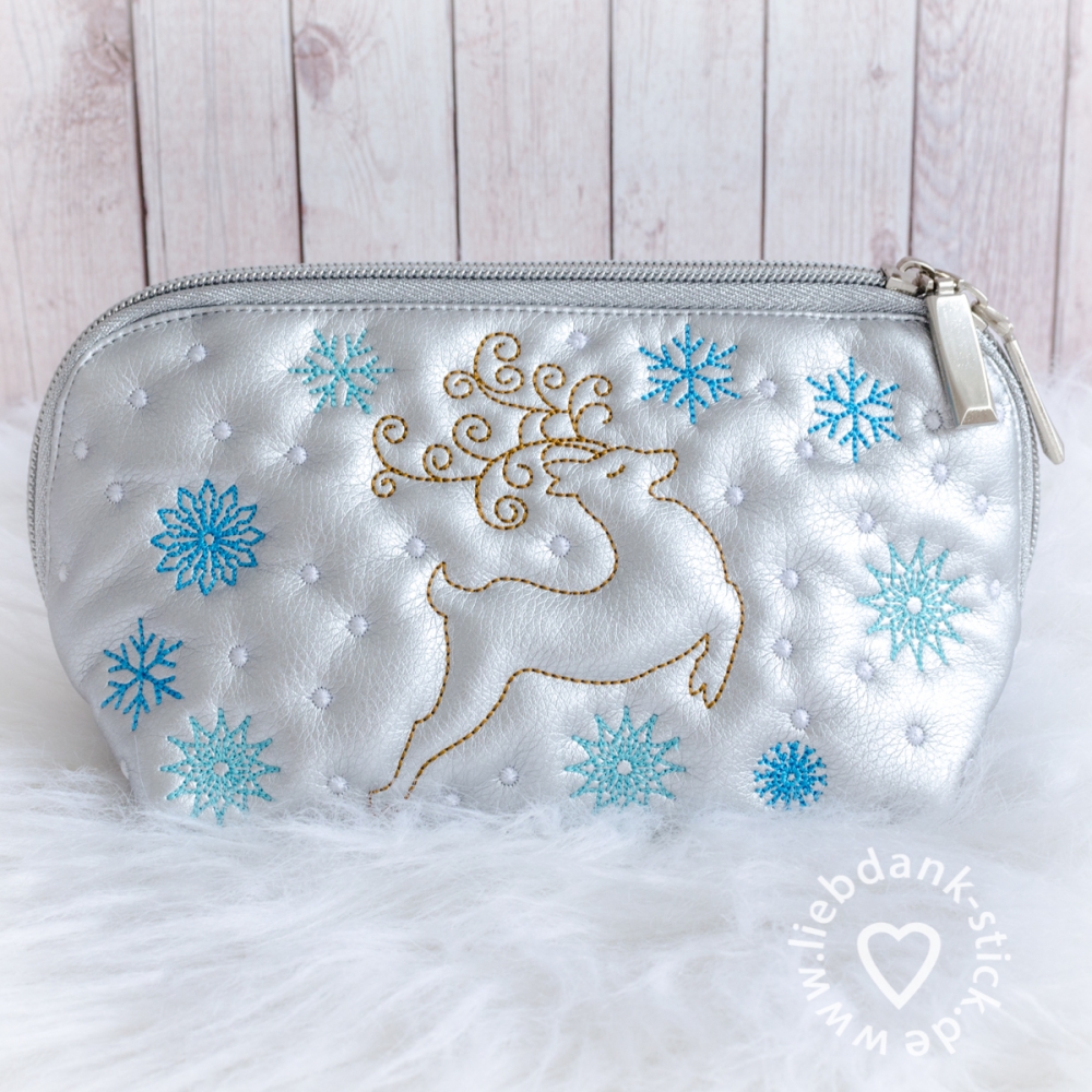 Bild 1 von ITH Kulturtasche "Winter" 13x18 oder 16x26 Rahmen, inkl. Schnittmuster  / (Rahmengröße:) 13x18 Rahmen