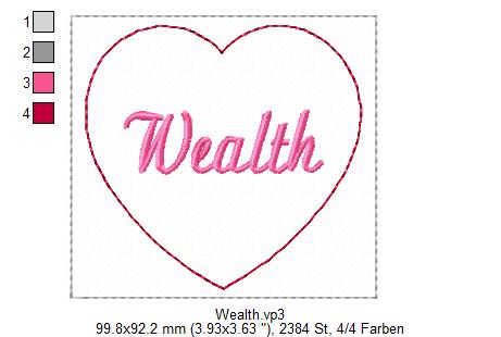 Bild 1 von Magische Herzen, 12 ITH  Mugrug in deutsch und englisch, 10x10 Rahmen