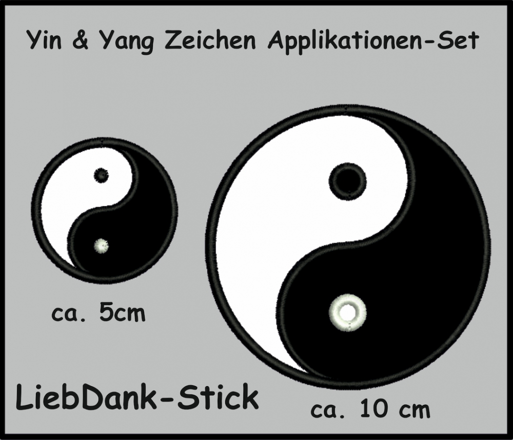 Bild 1 von Yin Yang Zeichen 10x10