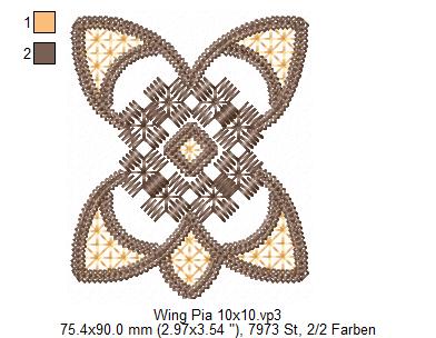 Bild 1 von Wing Needlework Ornamenten-Set Pia 10x10 + 13x18 Rahmen