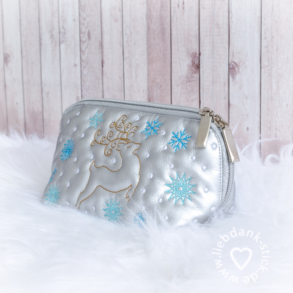 Bild 1 von ITH Kulturtasche "Winter" 13x18 oder 16x26 Rahmen, inkl. Schnittmuster  / (Rahmengröße:) 13x18 Rahmen