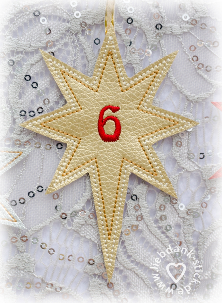 Bild 1 von ITH Adventskalender-Zahlen Sterne 10x10 Rahmen