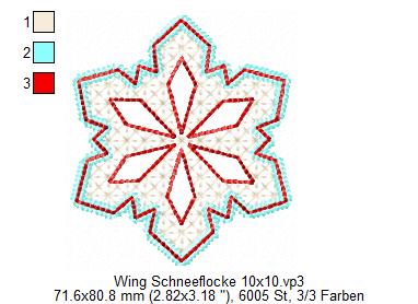 Bild 1 von Wing Needlework Schneeflocke-Ornament 10x10 + 13x18 + 15x24 + 16x26 + 18x30 + 20x20 Rahmen