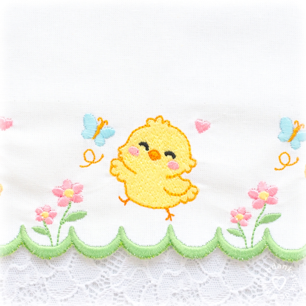 Bild 1 von Festonbortenset,  Happy Chick 10x10 + 13x18 + 16x26 + 20x36, Endlosornament, Endlosborte