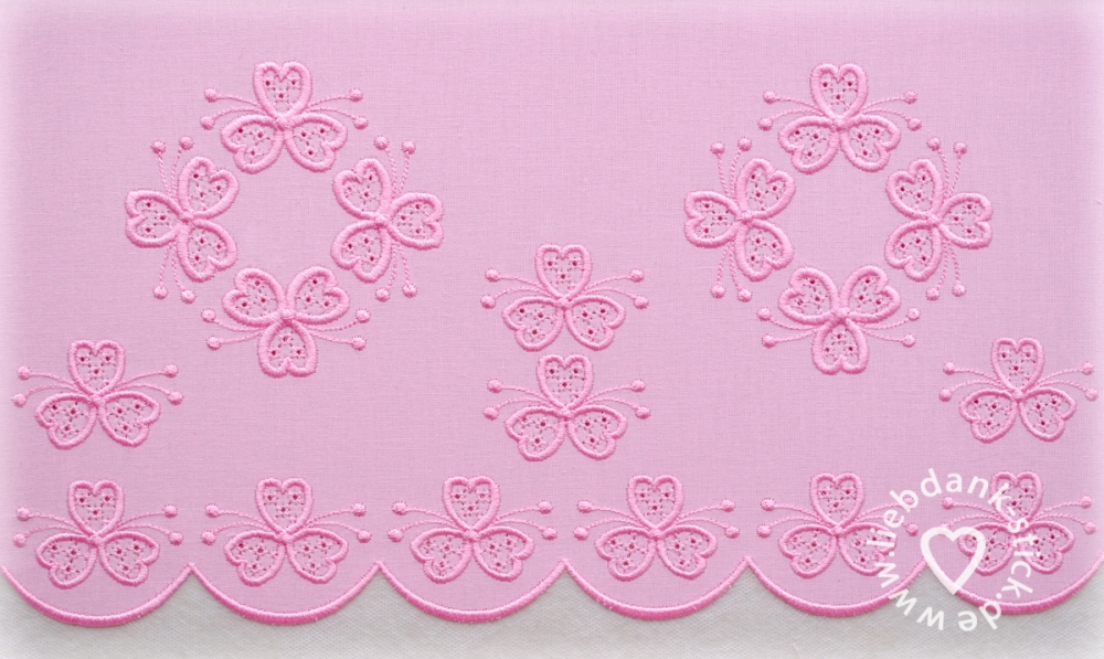 Bild 1 von Stickdatei (Set) Wing Needlework Sommer Ornamnet 10x10 + 20x36 Rahmen, Festonborte