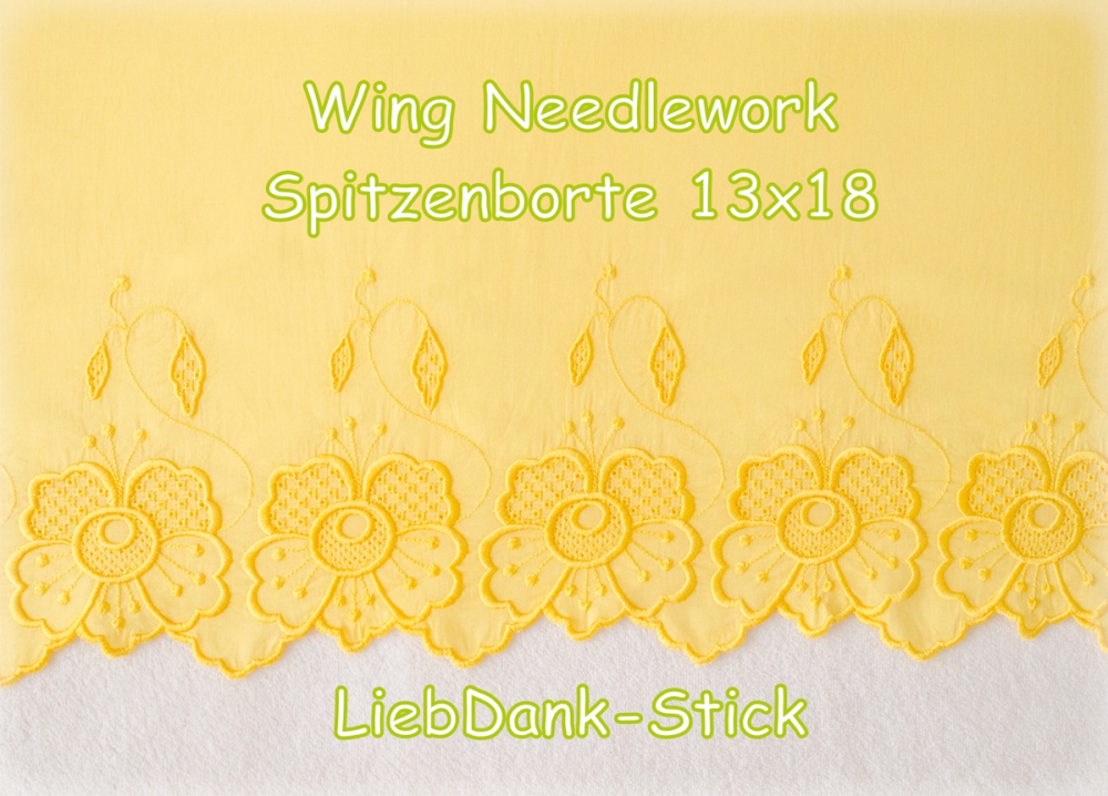 Bild 1 von Stickdatei Wing Needlework Spitzenborte 13x18