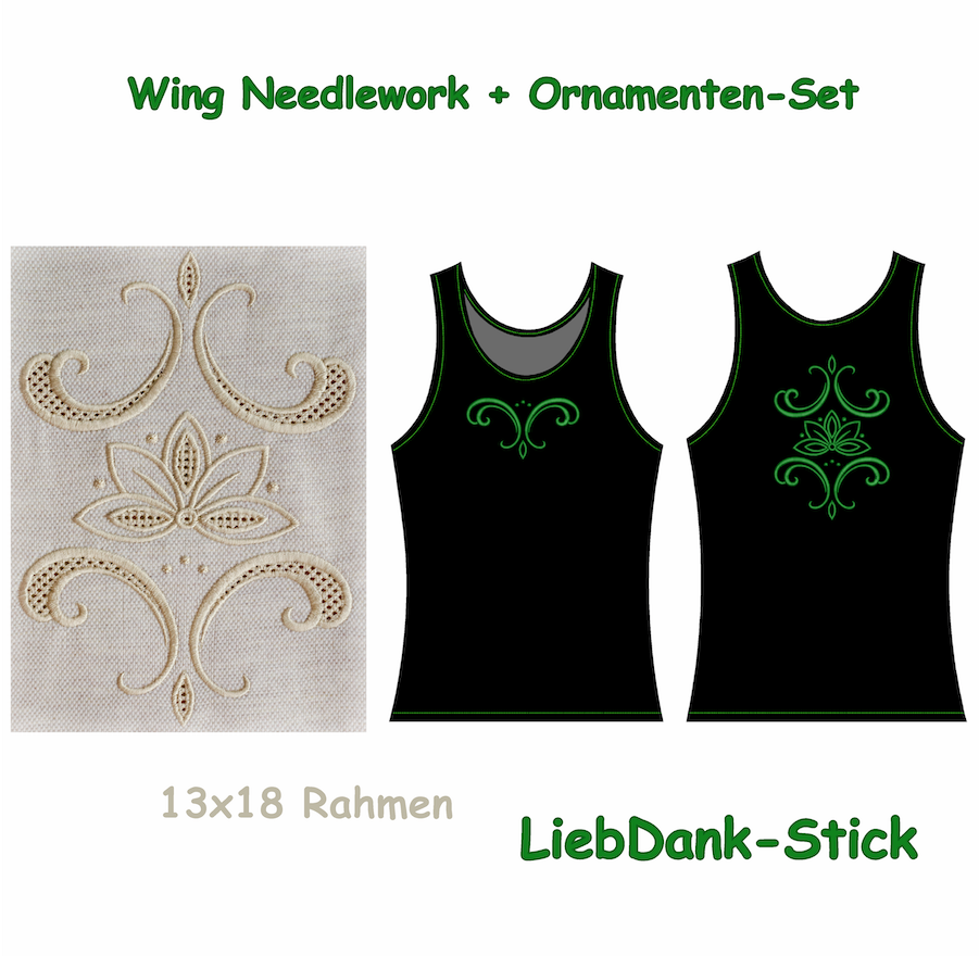 Bild 1 von Wing Needlework + Ornamenten-Set Mia 13x18 Rahmen