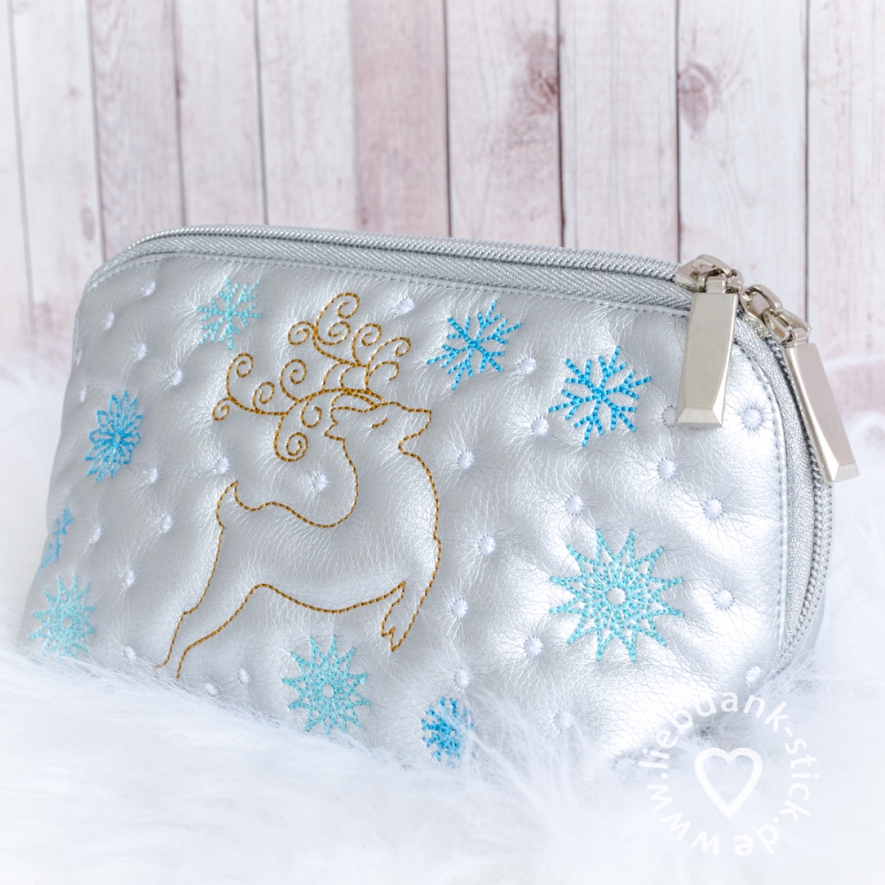 Bild 1 von ITH Kulturtasche "Winter" 13x18 oder 16x26 Rahmen, inkl. Schnittmuster  / (Rahmengröße:) 16x26 Rahmen