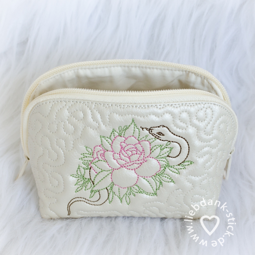Bild 1 von ITH Quilttasche mit dem Schlangenornament 13x18 oder 16x26 Rahmen, inkl. Schnittmuster
