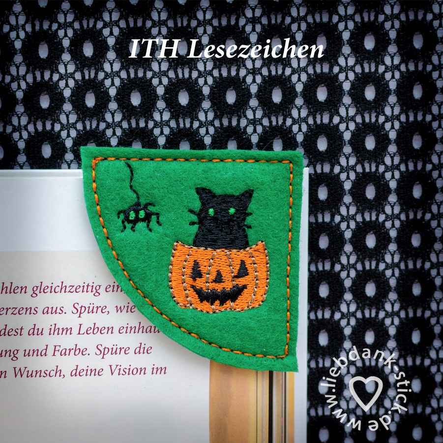 Bild 1 von ITH Halloween Lesezeichen, 10x10 Rahmen