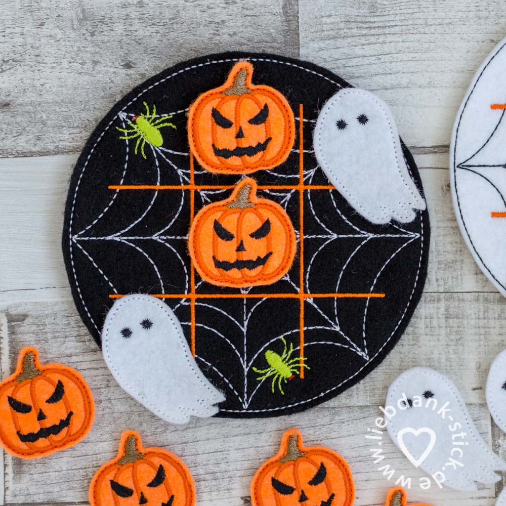 ITH Halloween Tic-Tac-Toe-Set 13x18 Rahmen - LiebDank-Stick