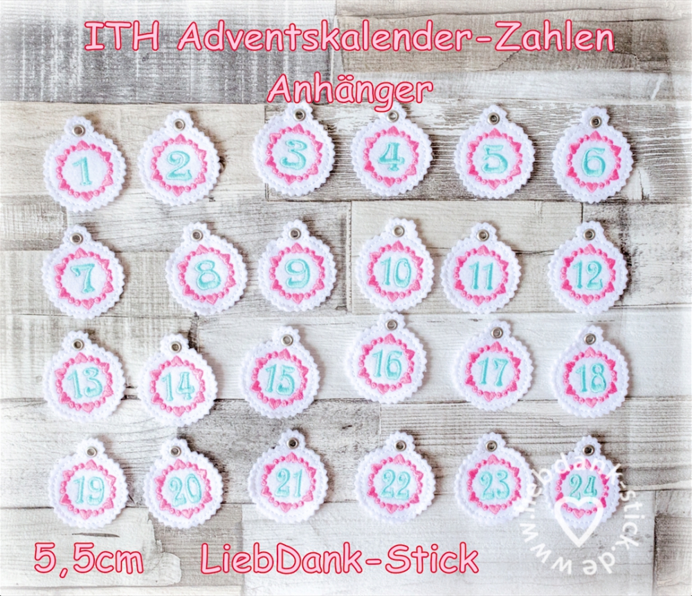 Bild 1 von SPARSET ITH Säckchen Winterzauber 13x18 Rahmen + ITH Adventskalender-Zahlen 5,5cm