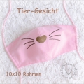 Bild 1 von Tiergesicht  10x10 Rahmen + Kindermaske Schnittmuster als PDF