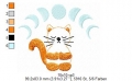 Bild 2 von Meditierende Katze Stickdateien-Set, 10x10 + 13x18 Rahmen  (6 Motive)