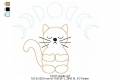 Bild 6 von Meditierende Katze Stickdateien-Set, 10x10 + 13x18 Rahmen  (6 Motive)