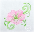 Bild 2 von Stickdatei Blume Transparent 10x10