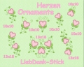 Stickdatei Herzen Ornamente 10x10+13x18 (9 Motive)