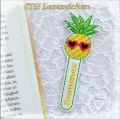 ITH Ananas -  Lesezeichen, 10x10 Rahmen