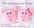 Bild 1 von ITH Schweinchenkopf-Kissen - Set 15x24 Rahmen, Mädchen + Junge