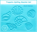 Trapunto Quilting Muschel-Set, 10x10 Rahmen, 6 Stickdateien