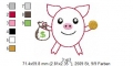 Bild 9 von Glücksschweinchen-Doodleapplikationen-Set, 10x10 Rahmen
