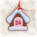 Bild 2 von ITH Adventskalender-Zahlen, Lebkuchenhaus ca. 9 cm, Anhänger