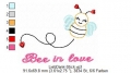Bild 2 von Stickdatei Bee in Love, 10x10 Rahmen