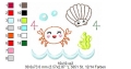 Bild 4 von  Festonborten-Set Meerestiere 10x10 + 13x18 + 16x26 + 20x36, Endlosornament, Endlosborte