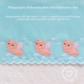 Bild 1 von Fliegendes Schweinchen Festonbortenset + Doodle Applikation, Endlosornament, Endlosborte
