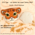 ITH Tiger-Kissen - Set 13x18 + 15x24 Rahmen