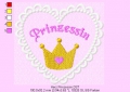 Bild 4 von Stickdatei Herz Prinzessin Applikation 10x10