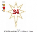 Bild 4 von ITH Adventskalender-Zahlen Sterne 10x10 Rahmen