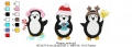 Bild 4 von Pinguine Stickdateien-Set, Festonborte, Endlosornament, Motiv 13x18 Rahmen