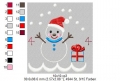 Bild 3 von  Festonborten-Set Schneemann 10x10 + 13x18 + 16x26, Endlosornament, Endlosborte