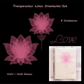 Bild 1 von Stickmuster - Set, Transparenter Lotos,  (8 Motive) 10x10 + 13x18 Rahmen