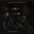 Bild 1 von Samtpfötchen Stickmuster-Set  (30 Stickdateien)