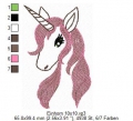 Bild 3 von Stickdatei Einhorn 10x10