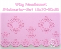 Stickdatei (Set) Wing Needlework Sommer Ornamnet 10x10 + 20x36 Rahmen, Festonborte
